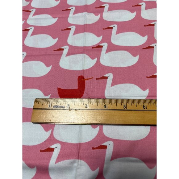 Cotton Fabric Quarter Bundle with Pink Duck Patterns & White Ducks on Pink Backg - Picture 6 of 11